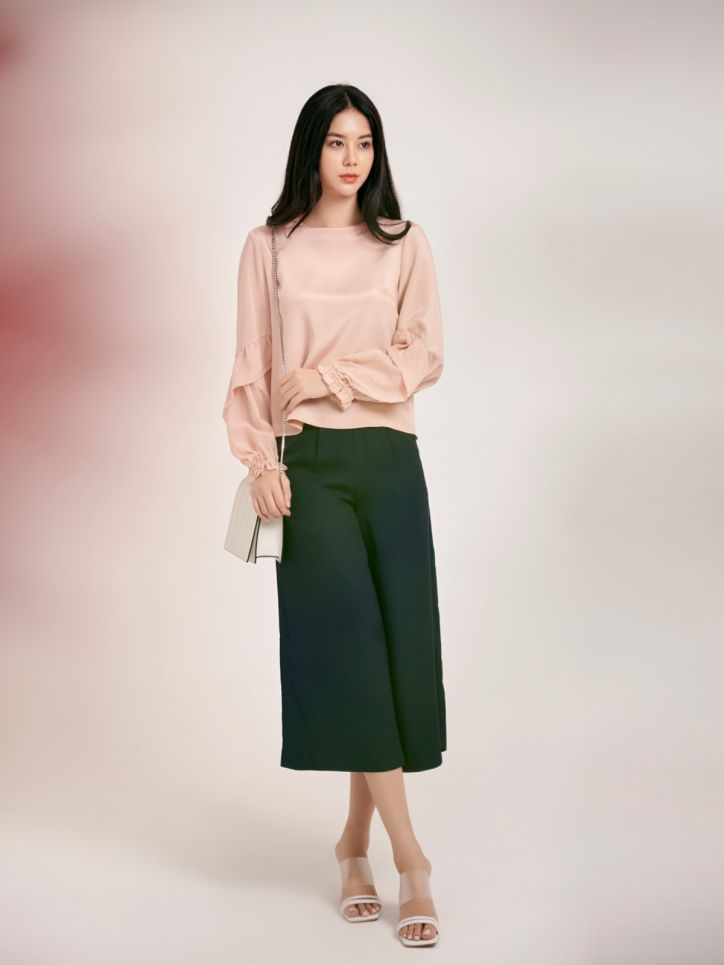 Quần ống rộng Premium silk